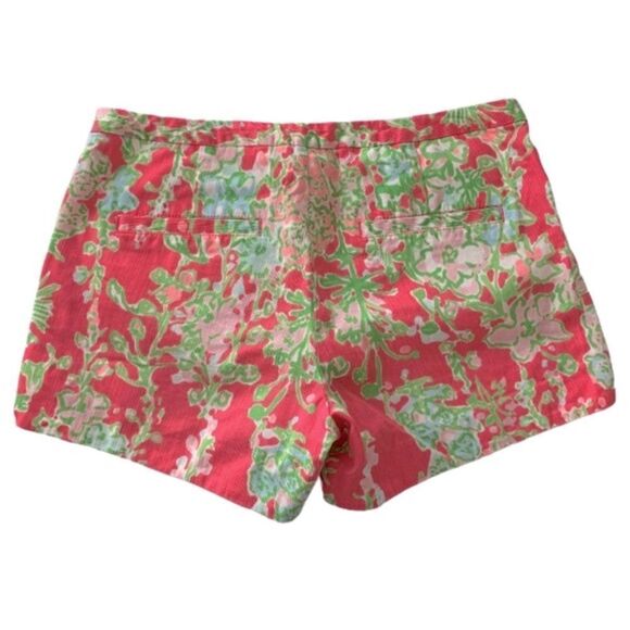 Lilly Pulitzer Southern Charm Pink Green Addie Shorts - Picture 2 of 8